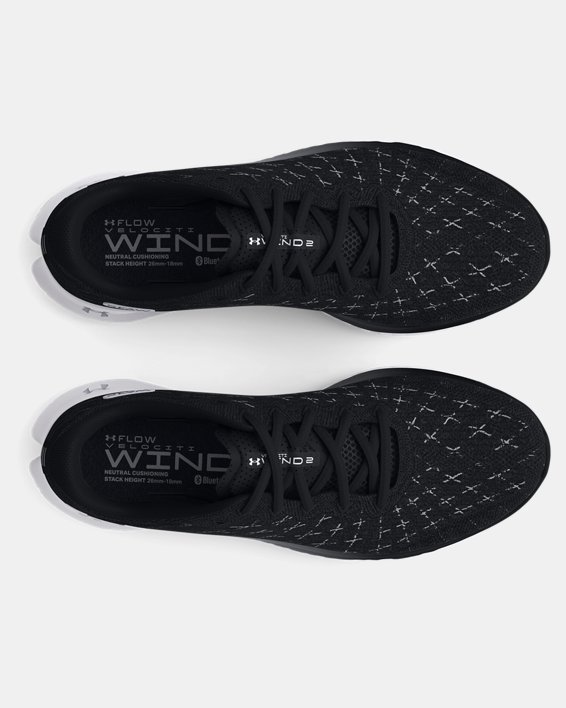 Men's UA Flow Velociti Wind 2 Running Shoes, Black, pdpMainDesktop image number 2